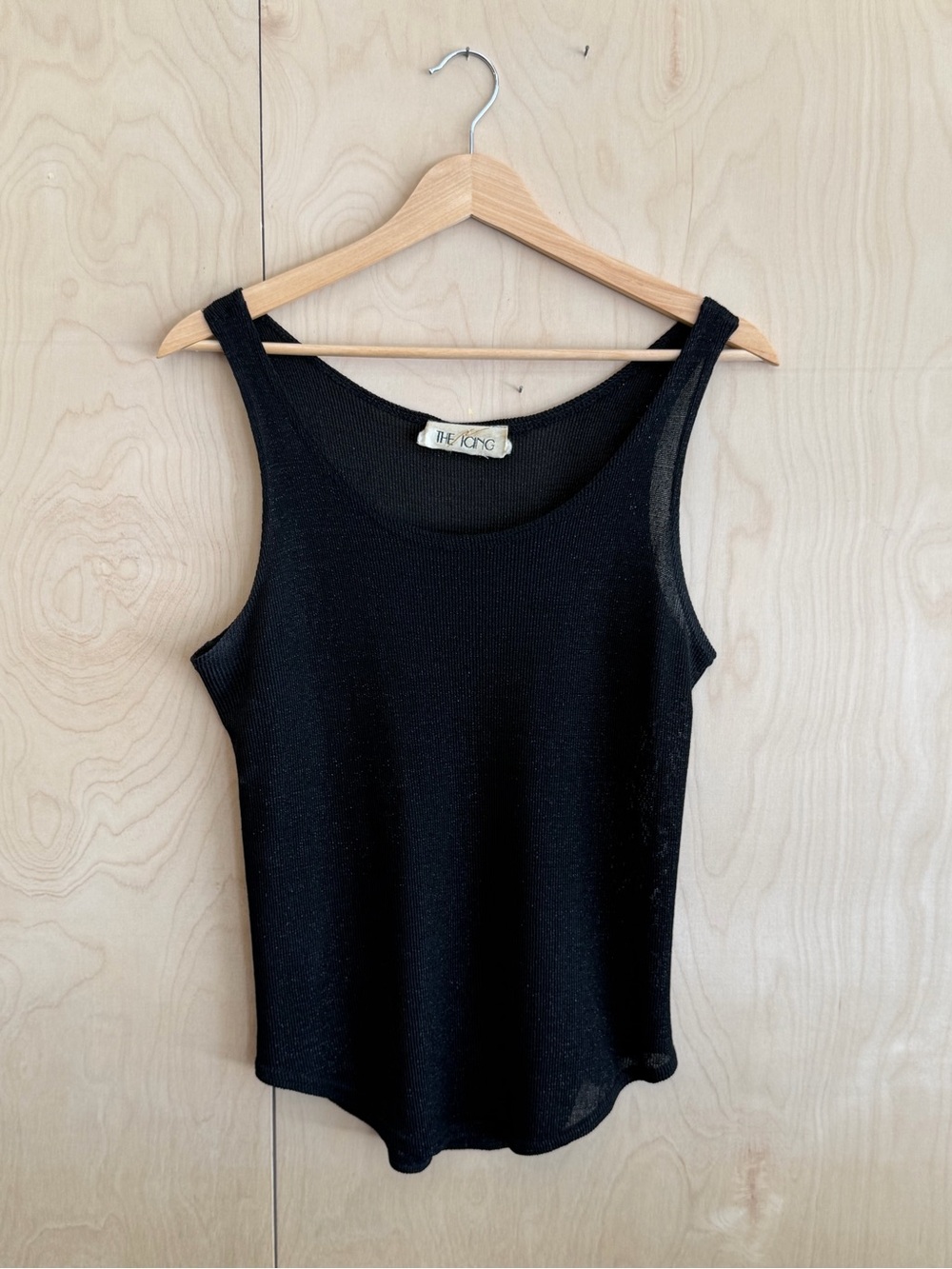 Vintage The Icing Black Sleeveless Knit Tank Top